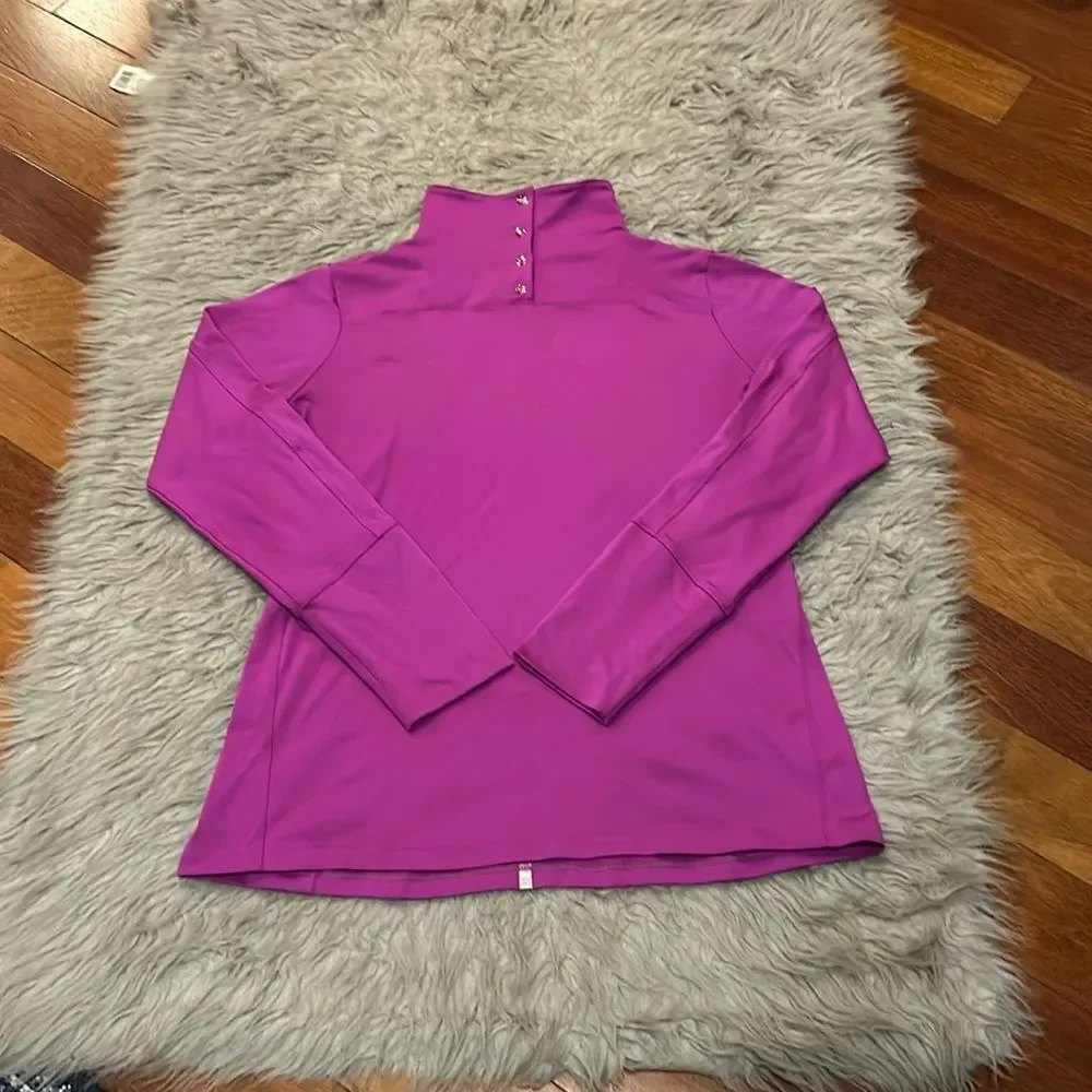 Nike golf dri fit purple‎ long sleeve polyester shirt